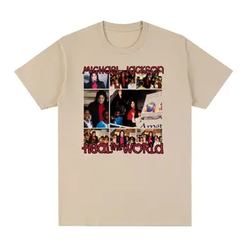 Michael Jackson a Vindeca Lumea 1997 Turneu Mondial de Epocă T-shirt Populare Cântăreață din Bumbac Barbati tricou New Tee Tricou Femei Topuri