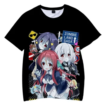 Noi ZOMBIE LAND SAGA Cosplay T-shirt Anime Minamoto Sakura tricou de Bumbac de Vară Scurt-maneca topuri Tricouri