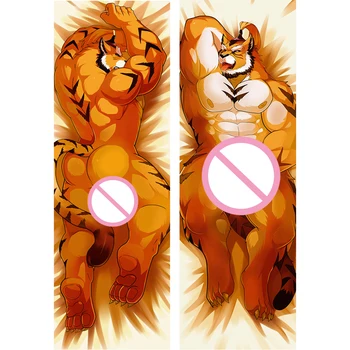 Noul design Sexy cu Blană Orcus Fanilor Tigru Mare Om Anime Pernă Acoperă Cazul Cosplay Cadou de pernă față de Pernă