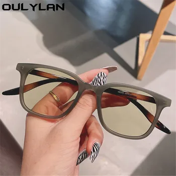 Oulylan Mic Pătrat ochelari de Soare pentru Femei Brand de Lux de Designer Transparent Ochelari de Soare Vintage de Conducere Ochelari de protectie UV400